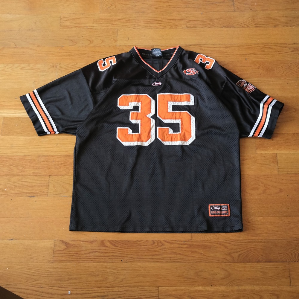 Colosseum Oregon State Beavers Jersey Mens Black Orange Football Gorpcore XL